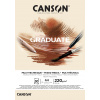 Canson Graduate Mixed Media Natural Skicár v lepenej väzbe A4, 220g, 30 listov