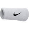 Nike Men's Swoosh Doublewide Wristbands White/Black One Size