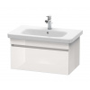 Duravit DuraStyle Umývadlová skrinka 40x73x45 cm, 1 zásuvka, lesklá biela DS638102222
