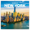 Poznámkový kalendár New York 2026 - nástenný kalendár