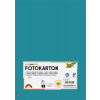 FOLIA Dekoračný kartón, 2 stranný, A4, 300 g, 50 listov, FOLIA, tyrkysový