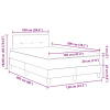 vidaXL Posteľ s box springom a matracom taupe 120x200 cm tkanina - Sivohnedá - 265068-281720