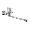 Bruckner BARON nástenná umývadlová/vaňová batéria, rozteč 100mm, hubica 338mm, chróm SPH 612.035.1