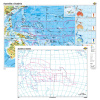 Austrália a Oceánia + slepá mapa DUO (160x120 cm)