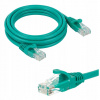 Patchcord RJ45, Netrack, lisovaná koncovka, kategória 5e UTP, 3m, zelený