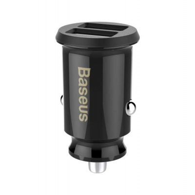 Baseus CCALL-ML01 Grain Nabíječka do Auta 15.5W 2x USB Black (6953156276512)