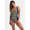 Dorina Kofar Mata jednodielne plavky s letným vzorom - barva:DOROIK0065/modré, velikost:XXXL