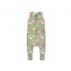 Sleepee Celoročný spací vak s nohavicami Bohemian Green/Bohemian Botanic S