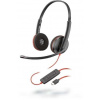 HP Poly POLY Blackwire C3220 Slúchadlá s mikrofónom Kábel Pres hlavu Hovor / hudba USB Typ-C Čierna, Červená (209749-104)