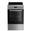 Sklokeramický sporák Beko FSM 57300 GX nerez