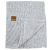 Eko deka pletená s podšívkou 100x80 cm Grey
