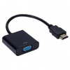 Redukcia WG HDMI/VGA (10395) čierna