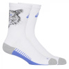 Asics Performance Run Tiger Crew Socks White/Blue (XL) 11.5+