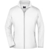 James & Nicholson Bunda JN 1129, softshellová, promo, dámská COT02112990203-white/white L Bílá/bílá