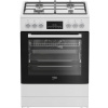 Kombinovaný sporák (plynový a elektrický) Beko FBM 62330GWDTN 72l Gril Teplovzdušná rúra 60cm