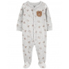 CARTER'S Overal na cvoky Sleep&Play Gray Animal chlapec 6m/ veľ. 68 1R034210_6M
