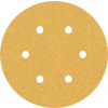 BOSCH Brúsny papier EXPERT C470 so 6 otvormi pre excentrické brúsky, 150 mm, zrnitosť 60, 50 ks