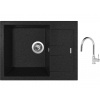 Set Sinks AMANDA 650 Granblack + batéria Sinks MIX 35 P chróm