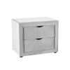 Signal ET-002 VELVET nočný stolík, Bluvel 03 sv.sivá