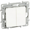 Legrand Vypínač Legrand 764502 Niloe dvojitý striedavý r. 6+6 biely