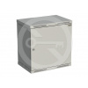 SOLARIX Rozvádzač nástenný SENSA 12U 400mm, dvere plech, RAL 7035, SENSA-12U-64-21-G