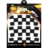 Reflexné nálepky Reflective Berlin Reflective Rim - Checker 40 - black uni