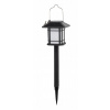 lampa solárna LUCERNA 10,5cm, výška 40cm, 12LED, nerez/PH čierna, 797475