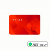Smart tracker FIXED Tag Card s podporou Find My, bezdrátové nabíjení, oranžový FIXTAG-CARD-OR