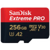 SanDisk microSDXC 256GB Extreme PRO + Rescue PRO Deluxe + SD adaptér