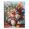 Maľovanie podľa čísel - Divoké kvety vo váze - 80x100 cm, plátno vypnuté na rám - výroba CZ