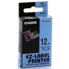 páska CASIO XR-12BU1 Black On Blue Tape EZ Label Printer (12mm)