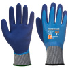 PORTWEST LIQUID PRE CUT HR AP81 / Protiporezové a vodeodolné rukavice, úroveň D - modrá M