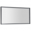 Sapho Sort Zrkadlo 120 x 70 cm s LED podsvietením, matná čierna ST120