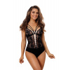 Dámske sexy body V-10110 Black s body - Axami 36/S černá s tělovou