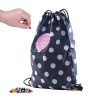 PIXIE CREW vak na chrbát modrý s bielymi bodkami