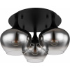 Globo Lighting Maxy stropné svietidlo 3x40 W čierna-dymová 15548-3D