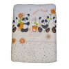 Potah na přebalovací podložku, Dětský svět, malá komoda, potisk plátna č.364 béžová panda (Potah/obal na přebalovací podložku, Dětský svět, malá komoda, potisk plátna č.364 béžová panda)