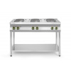 6-platňový elektrický sporák Kitchen Line na otvorenom podstavci, HENDI, Kitchen Line, 400V/15600W, 1200x700x(H)900mm