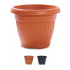 Prosperplast DCE25 Terra kvetináč guľatý 25cm Farba: Antracyt