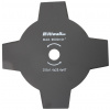 Riwall PRO Žací nôž štvorzubý ku krovinorezu pr. 255mm, vnútorný pr. 25,4mm, hrúbka 1,4mm