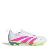 adidas Predator 3 Childrens Laceless Firm Ground Football Boots White/Pink C11.5 (30)