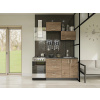 Casarredo HORIZONT kuchyňa na mieru, grafit/dvierka orech tmavý