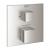 Grohe Grohtherm Cube Termostatická podomietková batéria pre dva vývody, supersteel 24155DC0