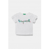 Detské bavlnené tričko United Colors of Benetton 38V4G10JI.P.Seasonal biela 104