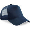 Beechfield | B640, 5 panelová Trucker šiltovka, modrá French Navy - modrá French Navy