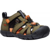 Detské sandále Keen Seacamp II CNX children dark olive/gold flame Veľkosť: 31