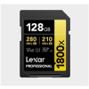 Lexar SDXC Pro 1800x U3 UHS-II R280/W210 (V60) 128GB