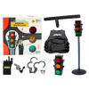 LEAN TOYS Policajný edukačný set Signál riadenia dopravy 10 kusov