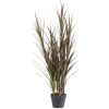 Umelá rastlina tráva Grass bush burgundy green UV resistant v.115 cm