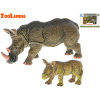 Mikro Trading Zoolandia nosorožec/slon s mláďaťom 7-14cm v krabičke - sloník